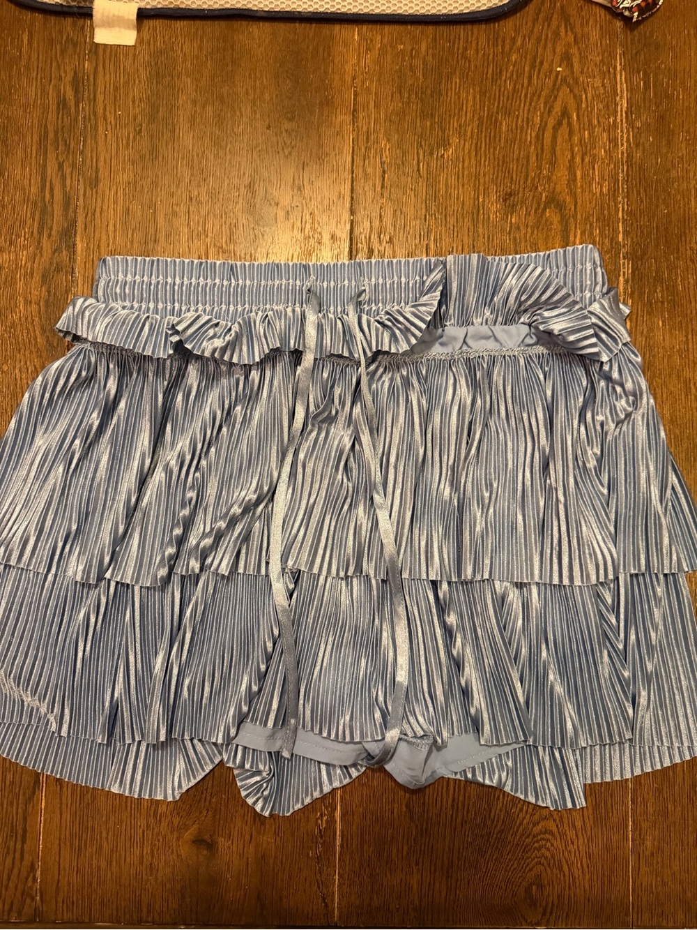 Simply Southern Light Blue Layered Mini Skirt